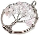 R. M. ékszer Életfa medál drótos Hegyikristály 3cm (020639)