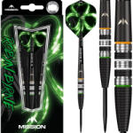 Mission Darts Dart szett steel Mission Robyn Byrne Black Titanium 23g, 90% wolfram
