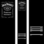 BCE - Riley Darts puha szőnyeg Jack Daniels dizájnnal 290×60cm - fekete JD logóval