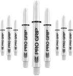  Dart szár közepes Target Pro Grip, fehér 41mm - 9 darabos csomag