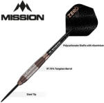 Mission Darts Felszerelés Dart szett steel Mission Zero Bronze PVD, 24g 97, 5% wolfram