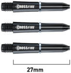  Dart szár extra rövid Red Dragon Crossfire karbonszálas 27mm