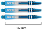 Red dragon darts Dart szár hosszú Red Dragon Gerwyn Price Iceman Nitro Ionic műanyag fém toppal, kék 42mm