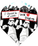  Darts toll Star Wars Original Stormtrooper We Love Darts, No2 100 mikron