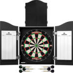 Mission Darts Felszerelés Komplett dart csomag Mission dart tábla, gömbölyű dróttal, sisalból, fekete kabinet, 2 szett nyíl