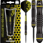 Mission Darts Dart szett steel Mission Stephen Burton Black Titanium 25g, 90% wolfram