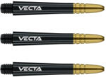 Winmau Dart szár hosszú Winmau Vecta, műanyag, arany fém toppal 41mm (Készlet erejéig)