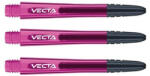 Winmau Dart szár hosszú Winmau Vecta, műanyag, fém toppal rózsaszín 41mm