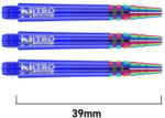 Red dragon darts Dart szár közepes Red Dragon Nitro Ionic műanyag fém toppal, kék 39mm