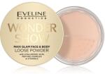 Eveline Cosmetics Wonder Show озаряваща насипна пудра за лице и тяло Maxi Glam 6 гр