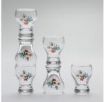 Výrobce po 1 ks Készlet 6x likőrös üveg átlátszó - 1. számú virágminta (KK01083)