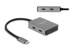 Delock USB 10 Gbps Tetején 4 USB porttal rendelkező USB Type-C hub USB Type-C csatlakoztatóval (64249)