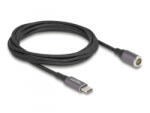 Delock Laptop töltőkábel USB Type-C apa - mágneses 8 tűs konnektor 1, 8 m (80780) (80780) - aqua