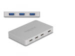 Delock 7 portos USB hub 4 x USB Type-C anyával és 3 x A-típusú USB anyával PD 82 W-tal (64279) (64279)