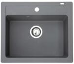 Metalac Quadro 60 Metalac 372984 Gránit Mosogatótálca - Extra mély, Egymedencés, Négyzet, Grafit (372984) - rent-xgranit