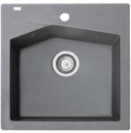 Metalac Linea 50 Metalac 372994 Gránit Mosogatótálca - Extra mély, Egymedencés, Négyzet, Grafit (372994) - rent-xgranit