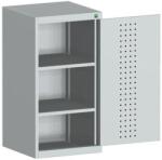 bott Műhelyszekrény Bott Cubio, 100 x 52, 5 x 52, 5 cm, perforált ajtó, szürke-szürke