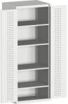 bott Műhelyszekrény Bott Cubio, 200 x 65 x 65 cm, perforált ajtó, szürke-szürke