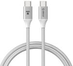 ORICO кабел Cable USB C-to-C PD 100W Charging 1.0m White - CDX-100CC-WH (CDX-100CC-WH-BP) - Allstore