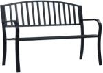 vidaXL fekete acél kerti pad 120 cm (319580)