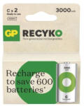 GP Batteries ReCyko NiMH Újratölthető Elem HR14 (C) 3000mAh 2db 1000+ Töltési Ciklus
