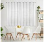 EUROFIRANY Lucy fényáteresztő függöny voile anyagból Fehér 300x160 cm