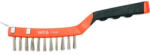YATO Drótkefe inox kaparóval 4 soros 260 mm (YT-6339) (YT-6339) - szerszamax