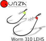 GURZA WORM 101 LEHS #1 cseburaska offset horog + keeper