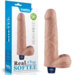 Lovetoy Vibrator realist 9" REAL SOFTEE Rechargeable 22cm Vibrator