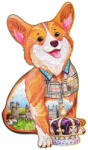 Wood Trick Puzzle Marele Corgi, 210 piese, lemn, 7 cristale Swarovski Puzzle