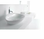 Gala Lavoar pe blat Gala Elipse asimetric 63 cm alb lucios (425001)