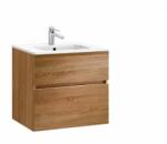 Gala Set dulap baza suspendat Gala Jade stejar 2 sertare si lavoar 60 cm (7900188)