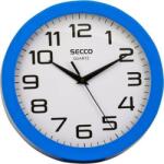 Secco Falióra, 24, 5 cm, kék keretes, SECCO Sweep second - oneclick