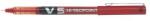 Pilot Rollertoll, 0, 3 mm, tűhegyű, kupakos, PILOT Hi-Tecpoint V5, piros