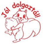 COLOP Bélyegző, motivációs, Jól dolgoztál! , COLOP N43-kék, piros