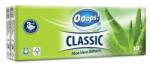 Ooops! Papír zsebkendő, 3 rétegű, 10x10 db, OOOPS Classic, aloe vera