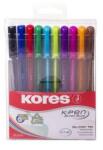 Kores Golyóstoll készlet, 1, 0 mm, kupakos, háromszögletű, KORES K1-M, vegyes - oneclick