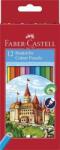Faber-Castell Színes ceruza készlet, hatszögletű, FABER-CASTELL Classic, 12 különböző szín