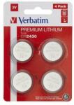 Verbatim Gombelem, CR2430, 4 db, VERBATIM Premium - oneclick