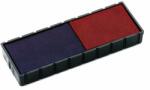 COLOP Bélyegző cserepárna, 2 db/bliszter, kétszínű változat, COLOP E12/2, kék-piros