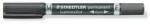STAEDTLER Alkoholos marker, 0, 6/1, 5 mm, kúpos, kétvégű, STAEDTLER Lumocolor® duo 348, fekete