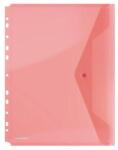 DONAU Irattartó tasak, A4, PP, patentos, lefűzhető, DONAU, piros - oneclick