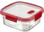 Keter Ételtartó, szögletes, üveg, 0, 7 l, CURVER Smart Cook, piros - oneclick