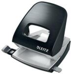 Leitz Lyukasztó, kétlyukú, 30 lap, fém, LEITZ Nexxt Style, szaténfekete - oneclick
