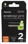 Panasonic Tölthető elem, AA ceruza, 2x2500 mAh Ni-MH, PANASONIC Eneloop Pro