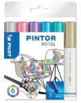 Pilot Dekormarker készlet, 1, 4 mm, PILOT Pintor M 6 különböző metál szín