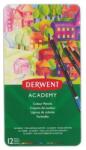 Derwent Színes ceruza készlet, fém doboz, DERWENT Academy, 12 különböző szín