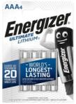 Energizer Elem, AAA mikro, 4 db, Lítium, ENERGIZER Ultimate Lithium