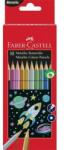 Faber-Castell Színes ceruza készlet, hatszögletű, FABER-CASTELL, 10 különböző metál szín - oneclick