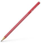 Faber-Castell Grafitceruza, B, háromszögletű, FABER-CASTELL Sparkle, cukornád piros